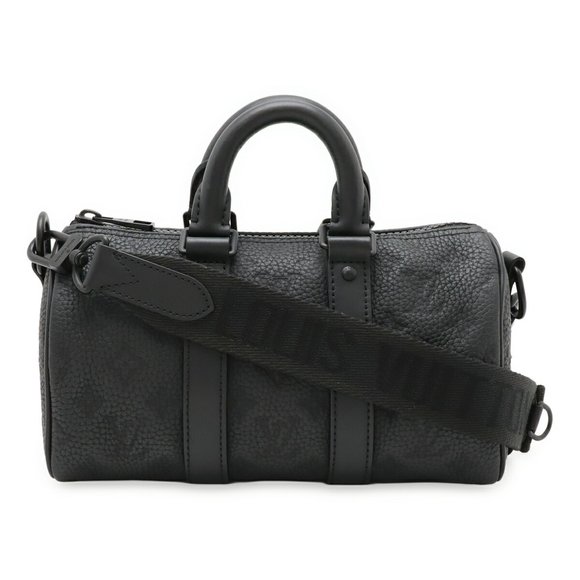 LOUIS VUITTON Louis Vuitton Taurillon Monogram Keepall Bandouliere 25 Handbag/Sh - Picture 1 of 10